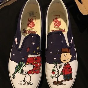 Vans peanut Xmas Christmas, size 10.5 never worn